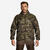 Veste chasse imperméable legere camo verte 100