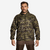 Veste chasse imperméable legere camo verte 100