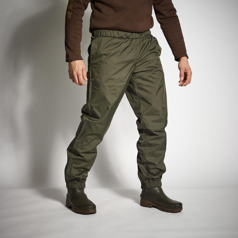 SOLOGNAC Erkek Outdoor Üst Yağmurluk Pantolon - Avcılık ve Doğa Gözlemi - Yeşil - 100