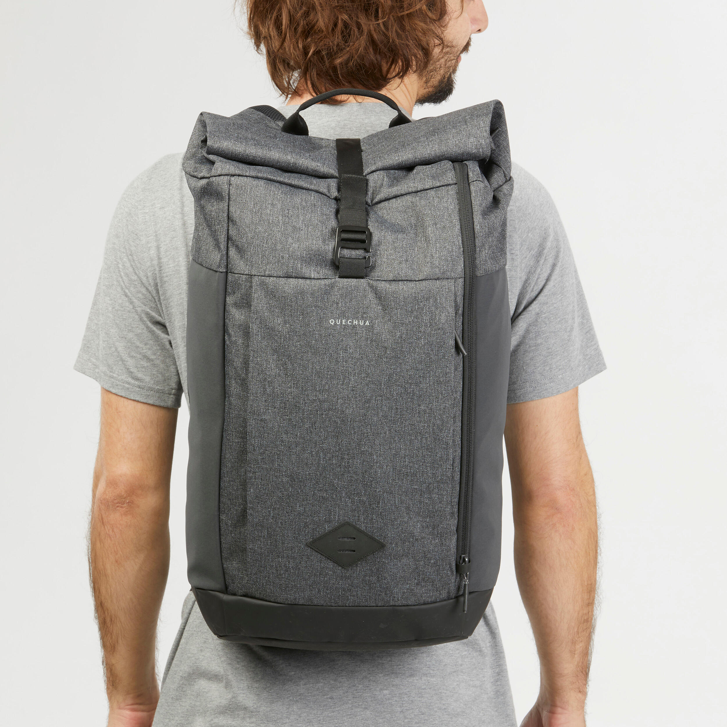 Hiking Backpack 32 L - NH 500 Grey/Black - QUECHUA