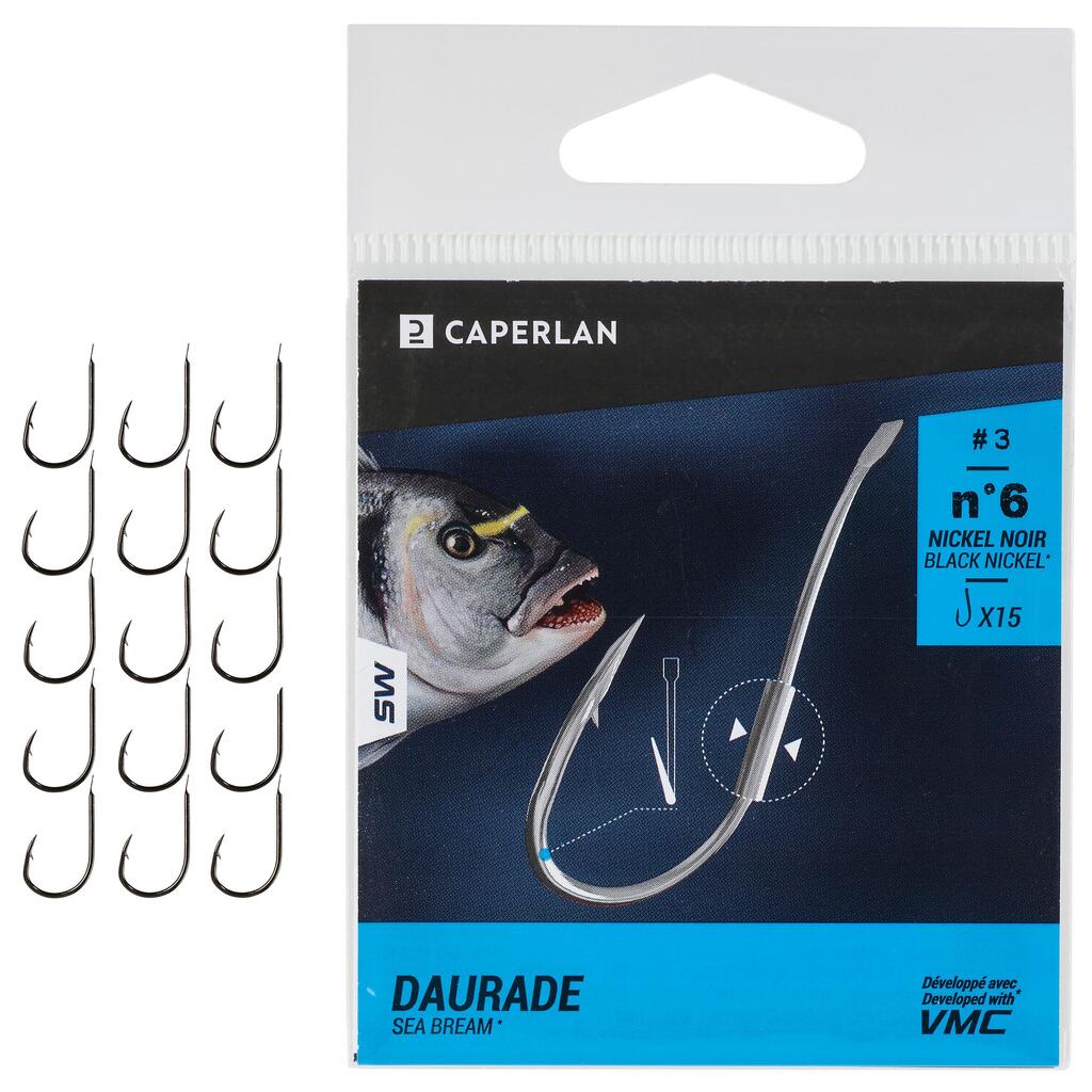 Sea fishing SEA BREAM spade-end hooks