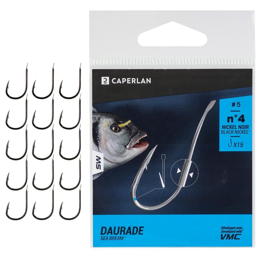 Sea fishing SEA BREAM spade-end hooks