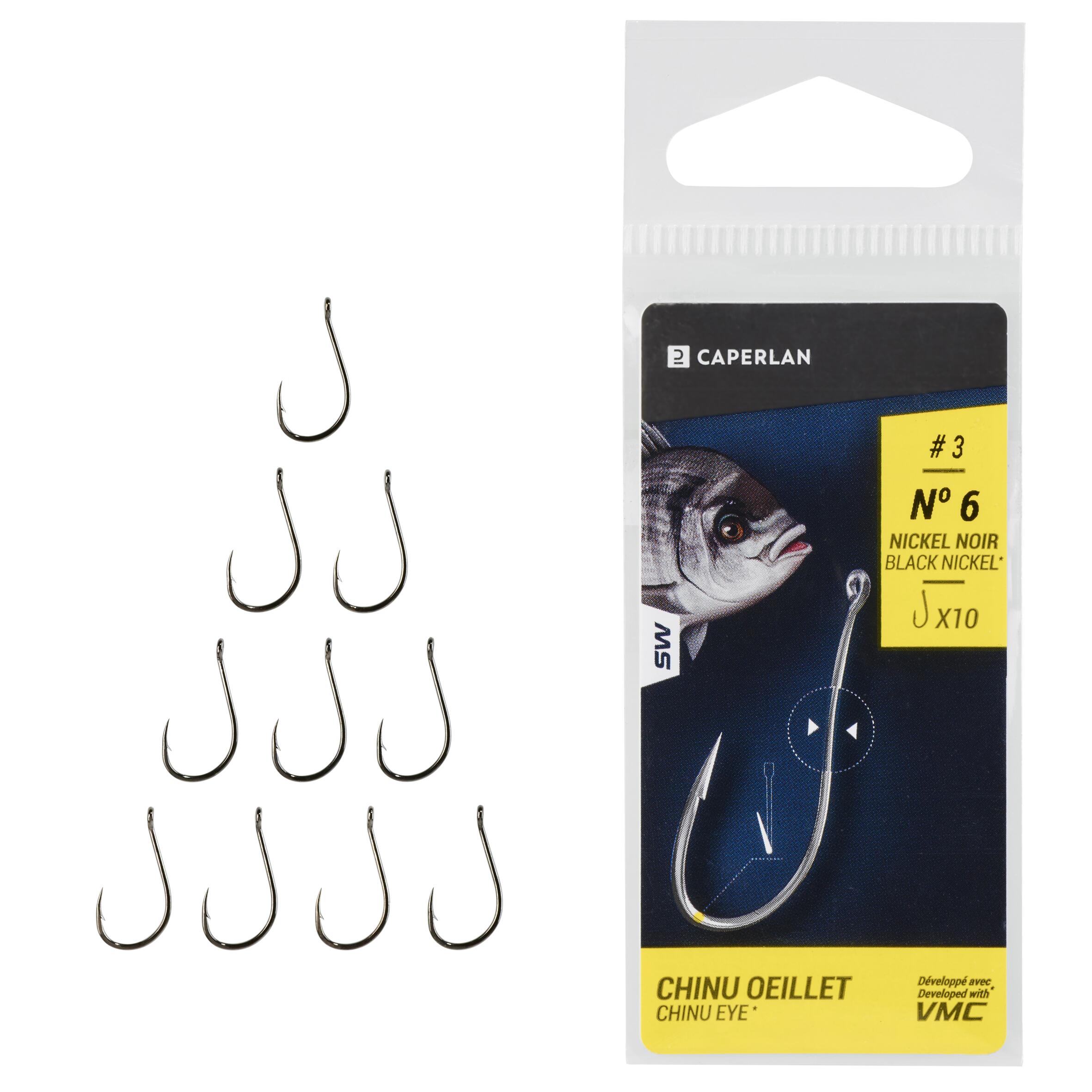 Lot De 100 Hameçons Gerry's Tackle GT 9171 – Taille 10, Nickelés, Yeux Ouverts, Acier