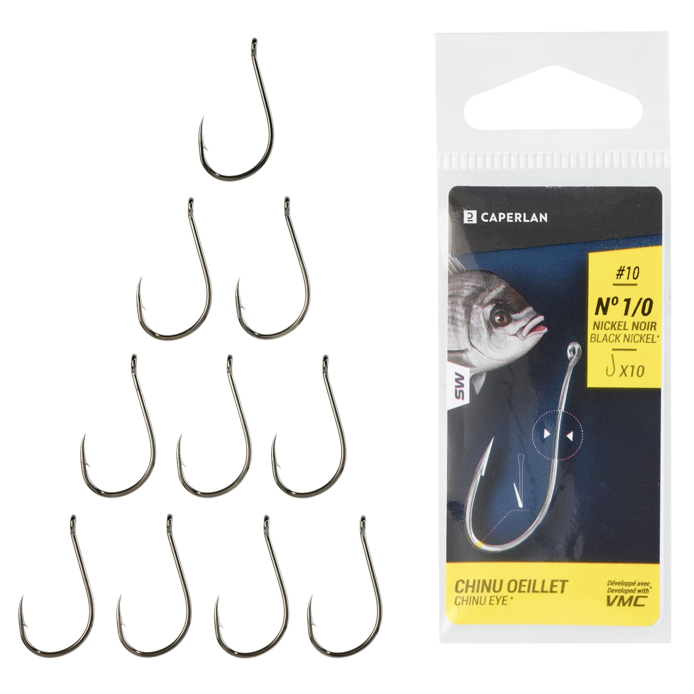 CAPERLAN CHINU EYE HOOK eyelet sea-fishing hook 