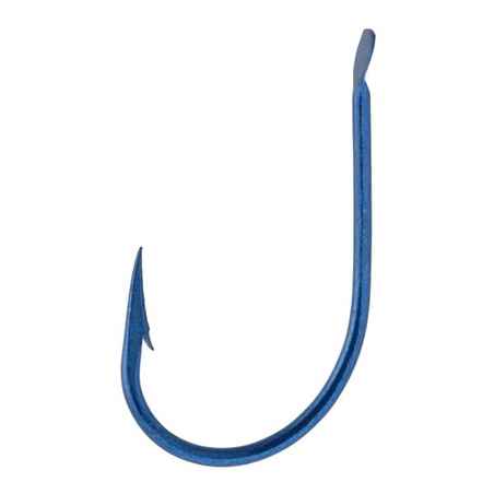 THIN BLUE spade-end hook for sea fishing