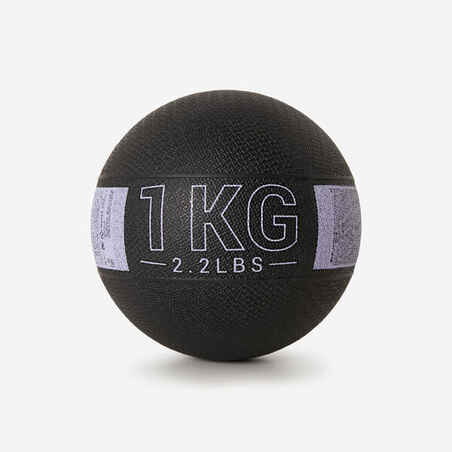 Črno-siva medicinska žoga (1 kg)