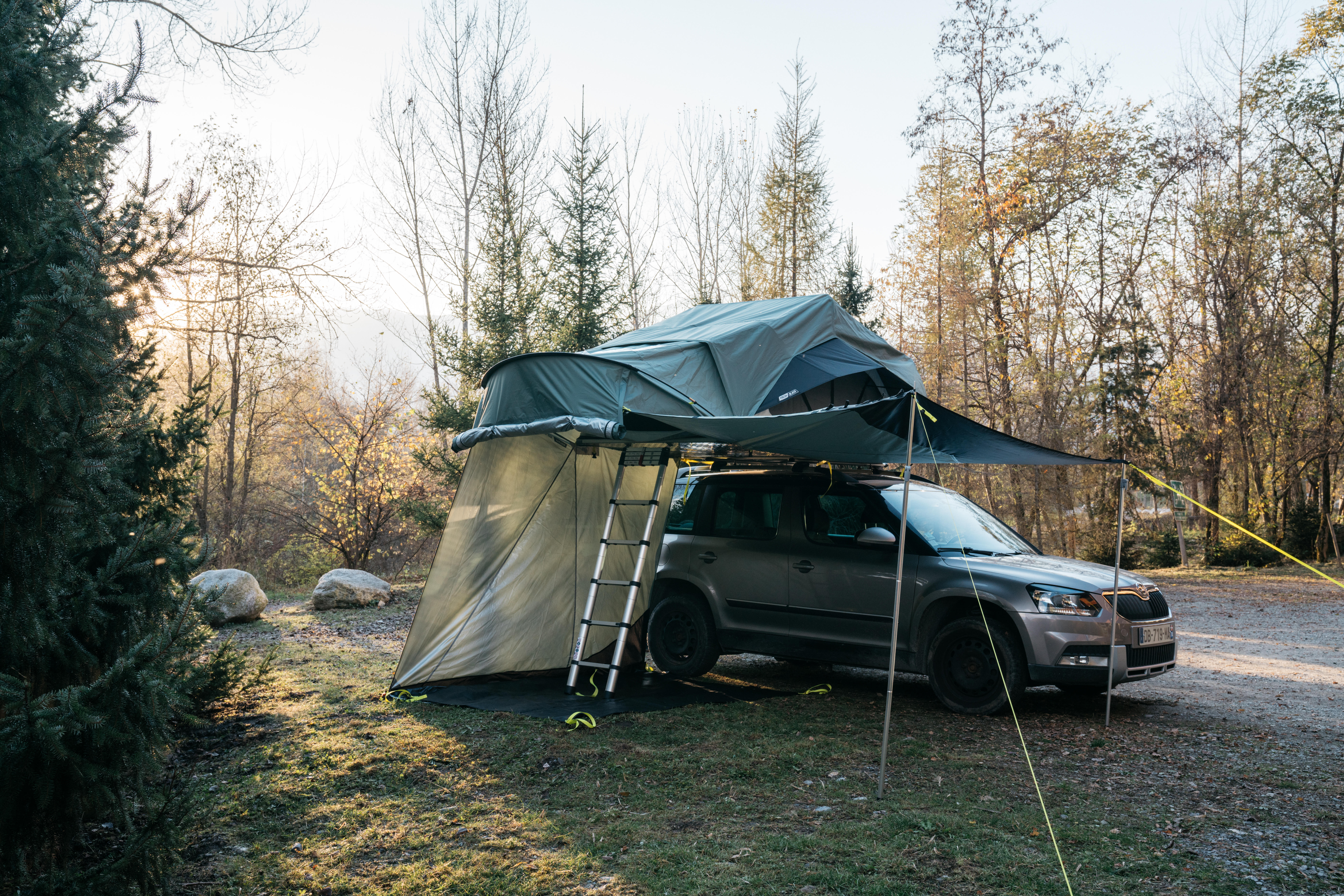 Roof Tent Connected Awning MH500 2P QUECHUA Decathlon
