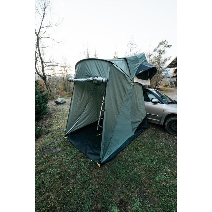 Tente De Toit De Voiture Tzipower - 2 Personnes - Gris - Toit Ouvrant, Moustiquaire