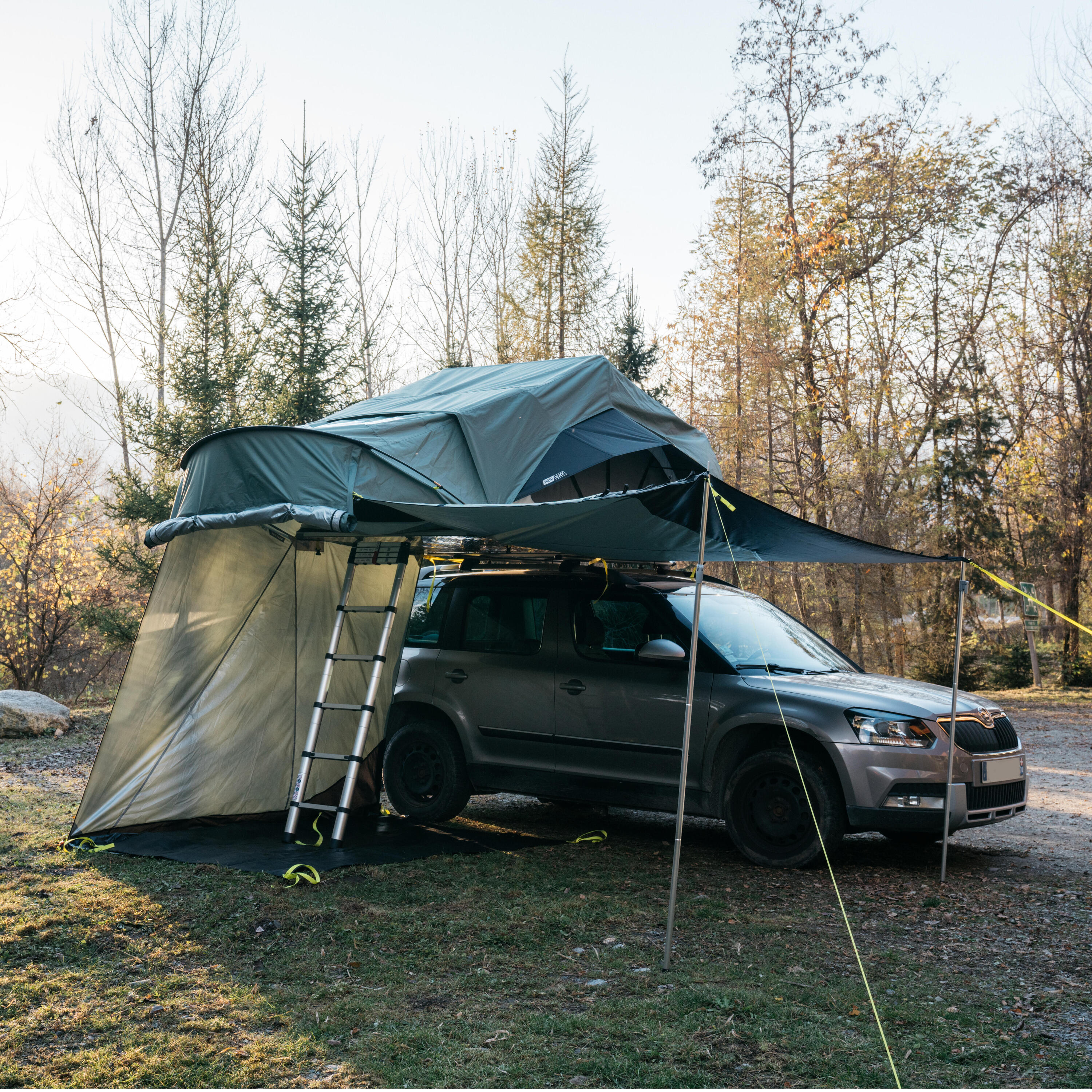 QUECHUA Roof Tent Connected Awning MH500 2P