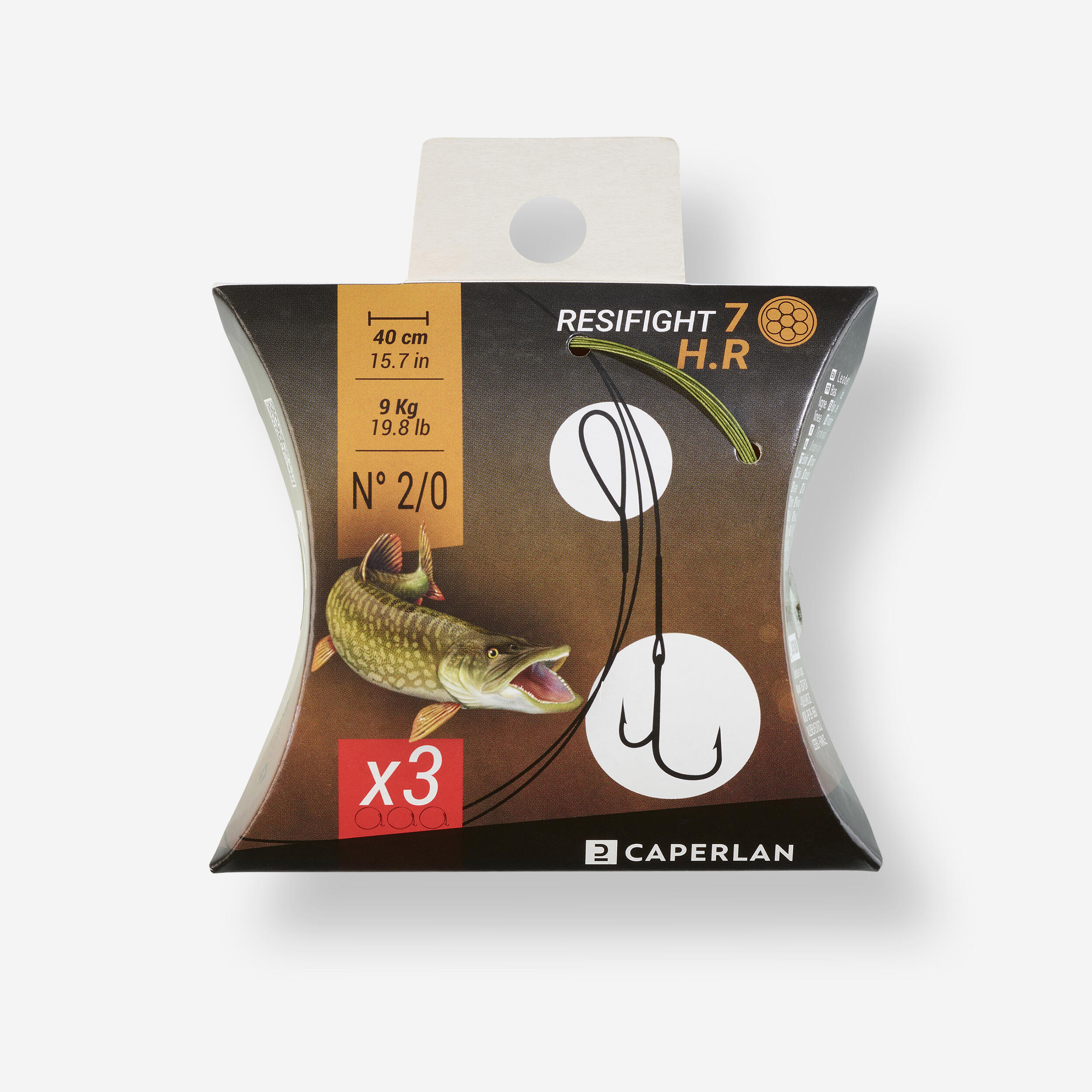 Estralho para pesca de predadores anzóis resifight 7 anzóis ryder 9kg