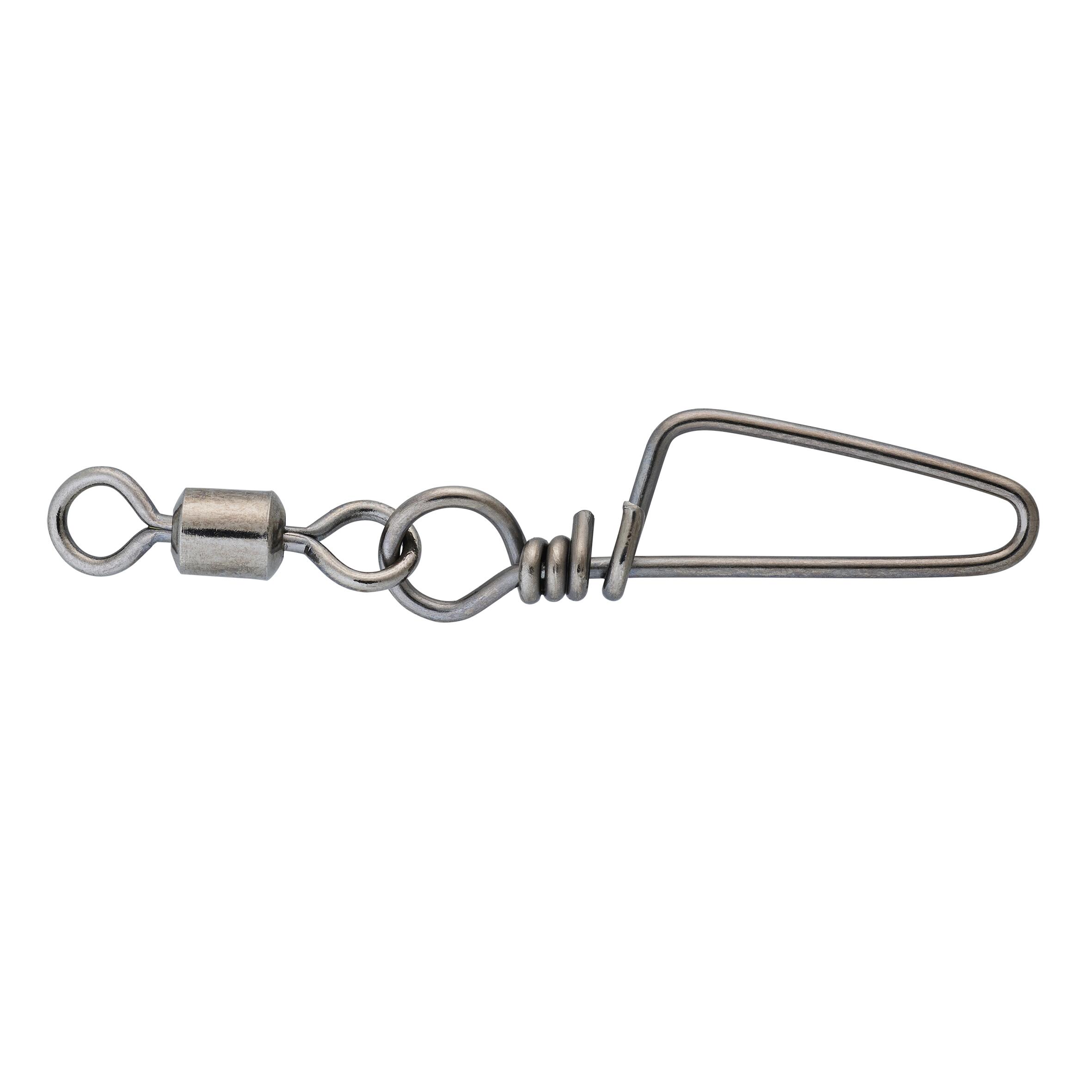 Girelle rolling con moschettone pesca in mare BLACK NICKEL SW nere x5 4/6