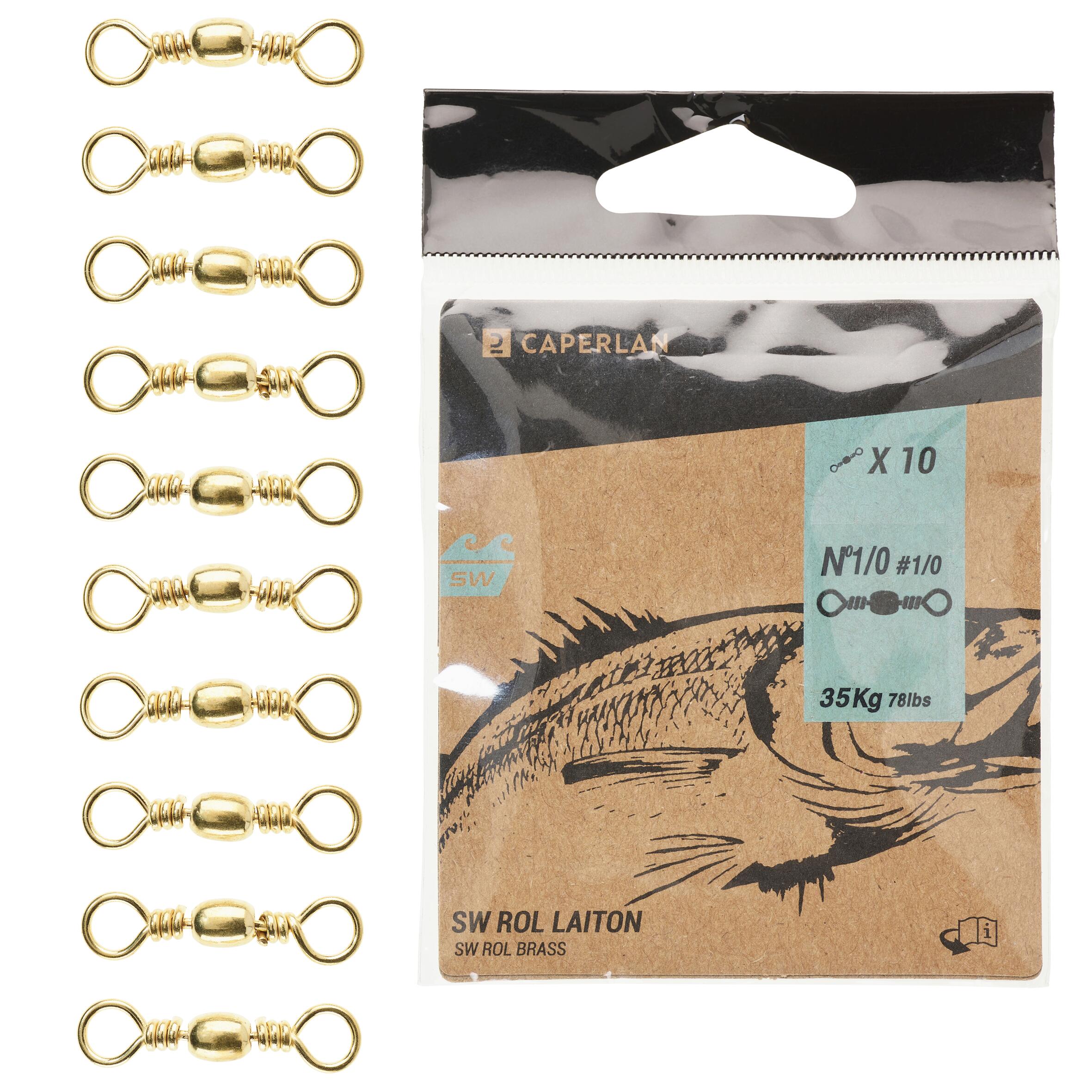 CAPERLAN Súdkový obrtlík Swivel Brass SW 10 ks 2/0 · záber 4