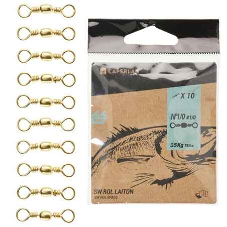 Sea fishing swivel barrel SW ROL BRASS x10