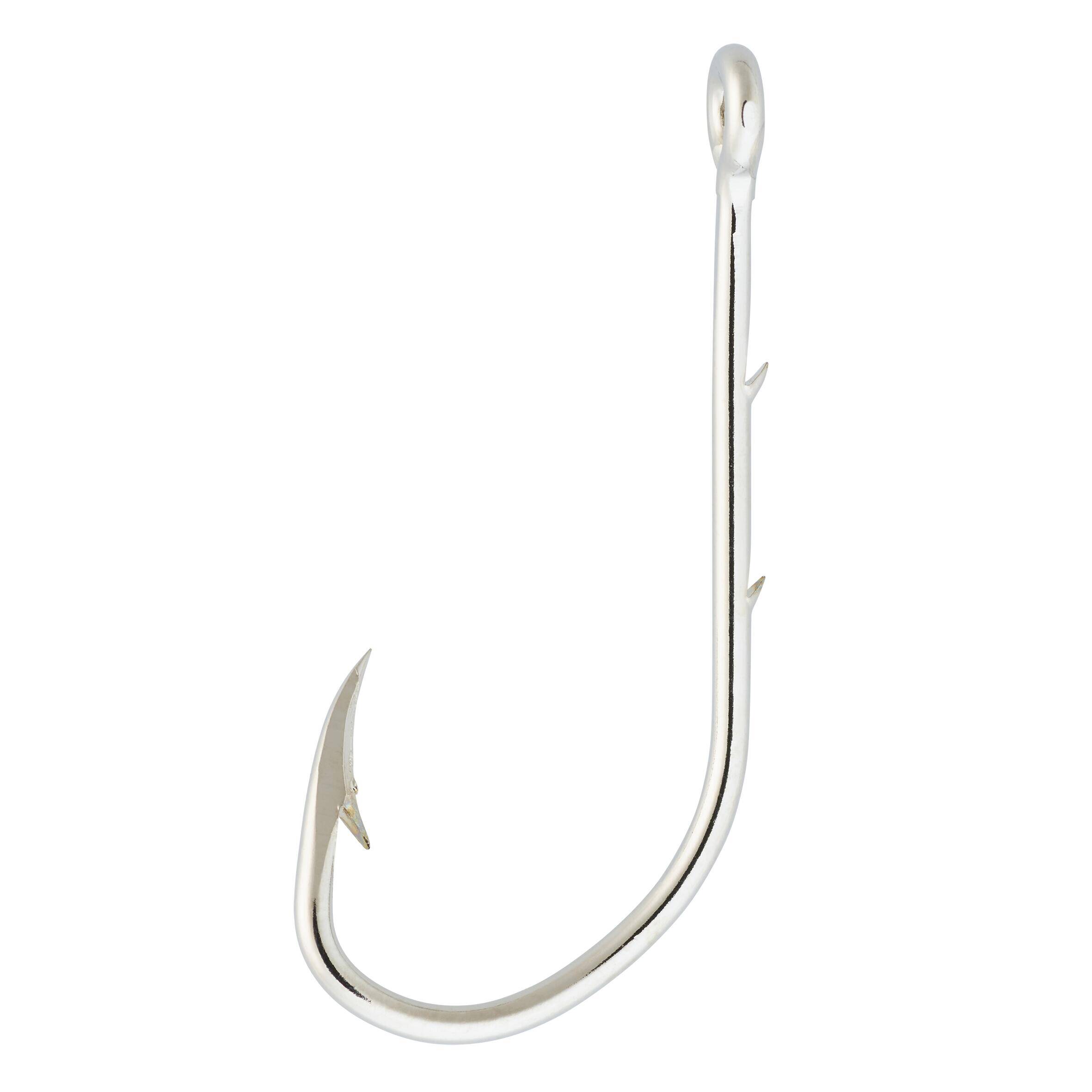 Eyed hook HOOK NICKEL WORM EYE X10 for sea fishing -  4