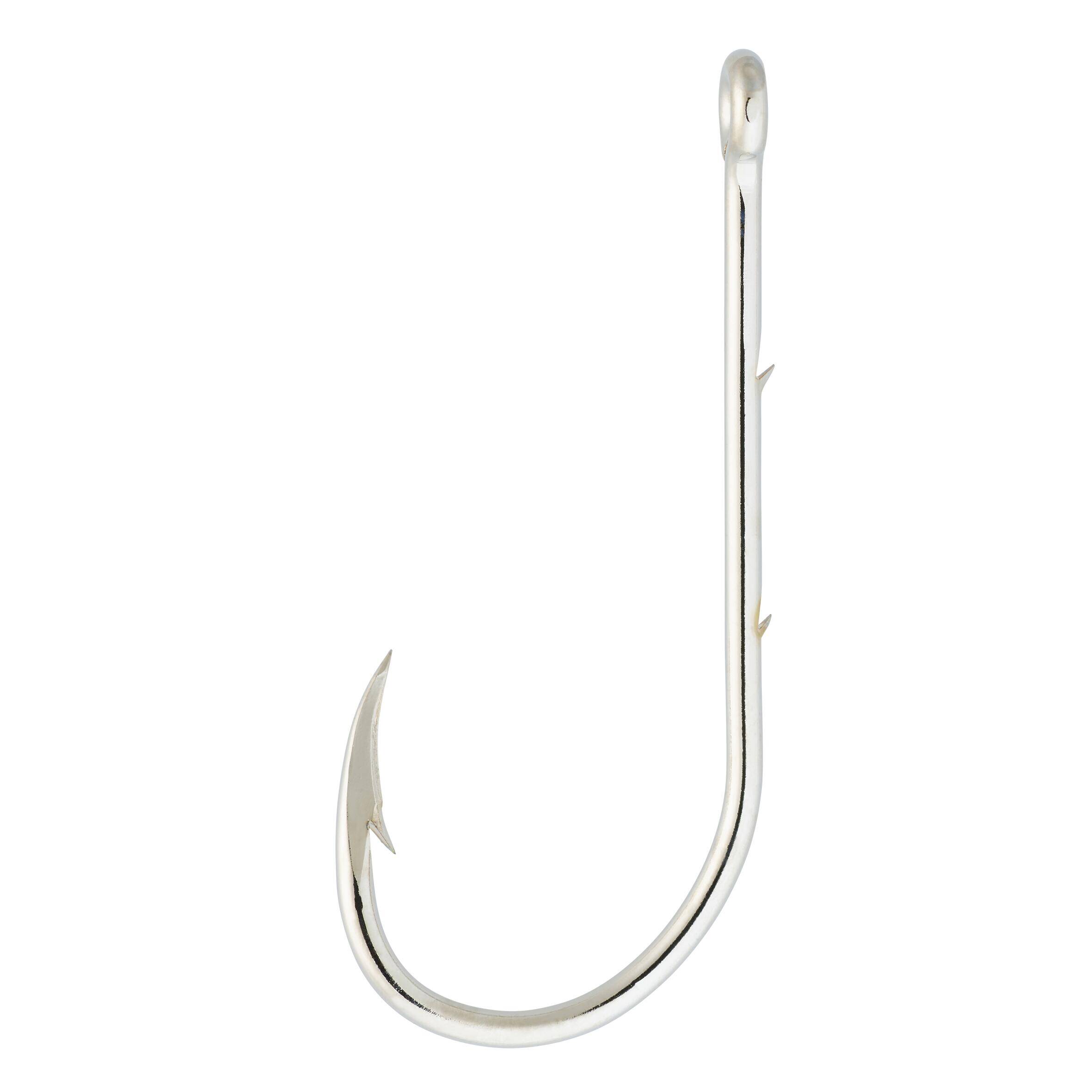 Eyed hook HOOK NICKEL WORM EYE X10 for sea fishing -  2