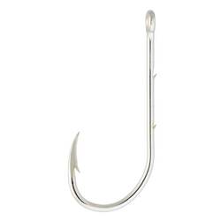 Eyed hook HOOK NICKEL WORM EYE X10 for sea fishing