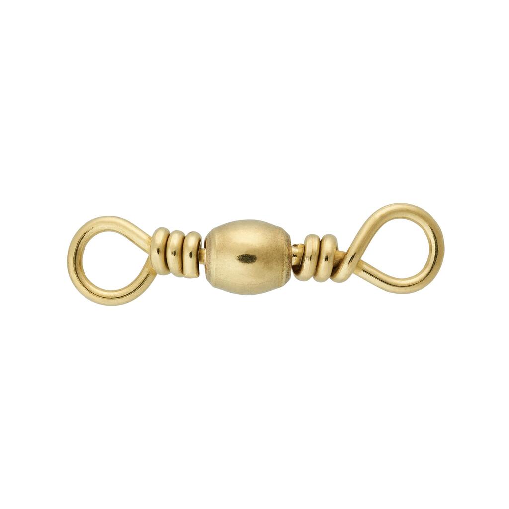 Fishing barrel swivel x10 SW brass