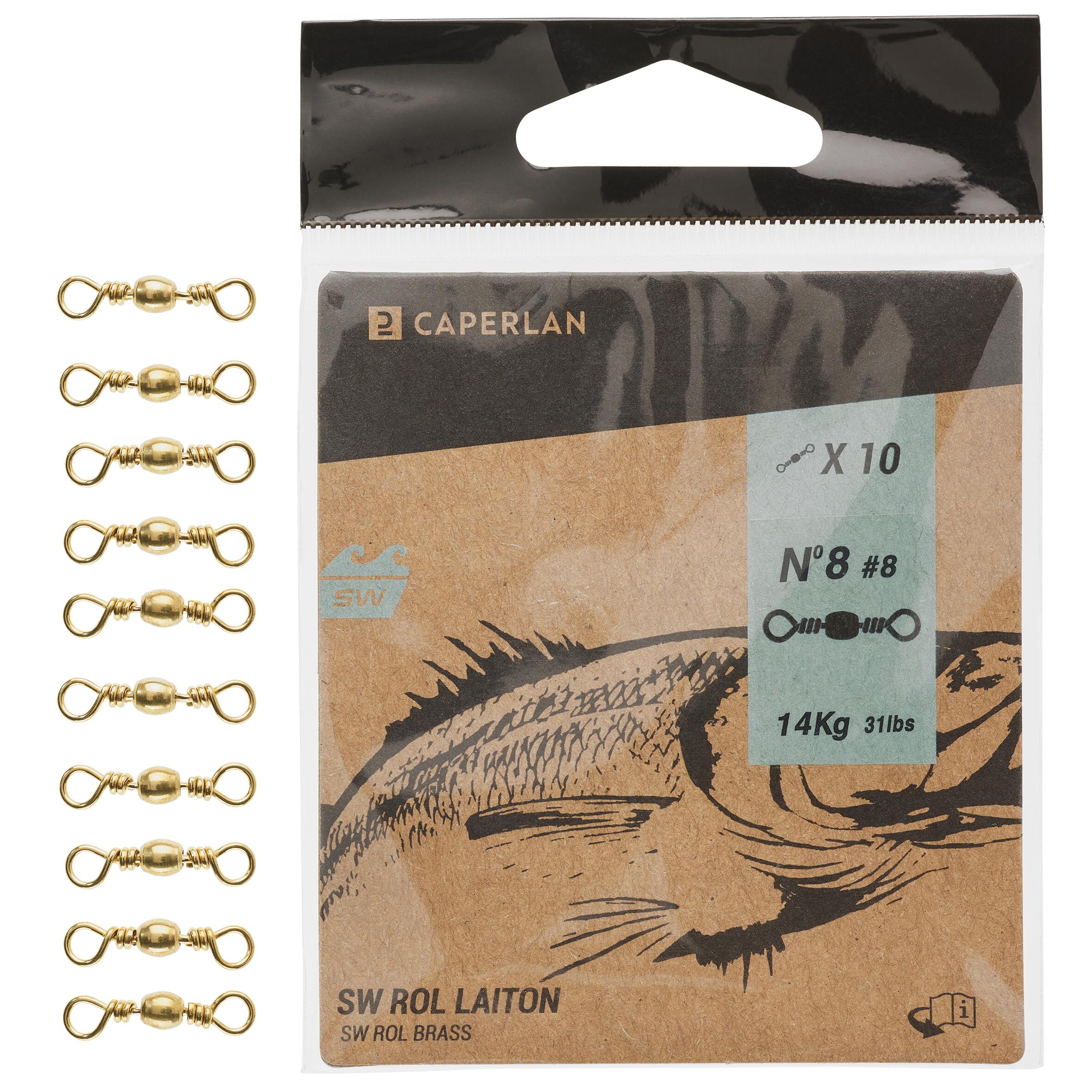 Fishing Barrel Swivel x10 SW Brass - CAPERLAN