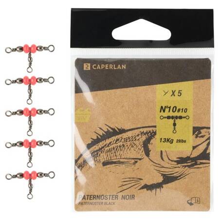 FISHING SWIVEL PATERNOSTER BLACK NICKEL SW X5