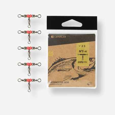 FISHING SWIVEL PATERNOSTER BLACK NICKEL SW X5