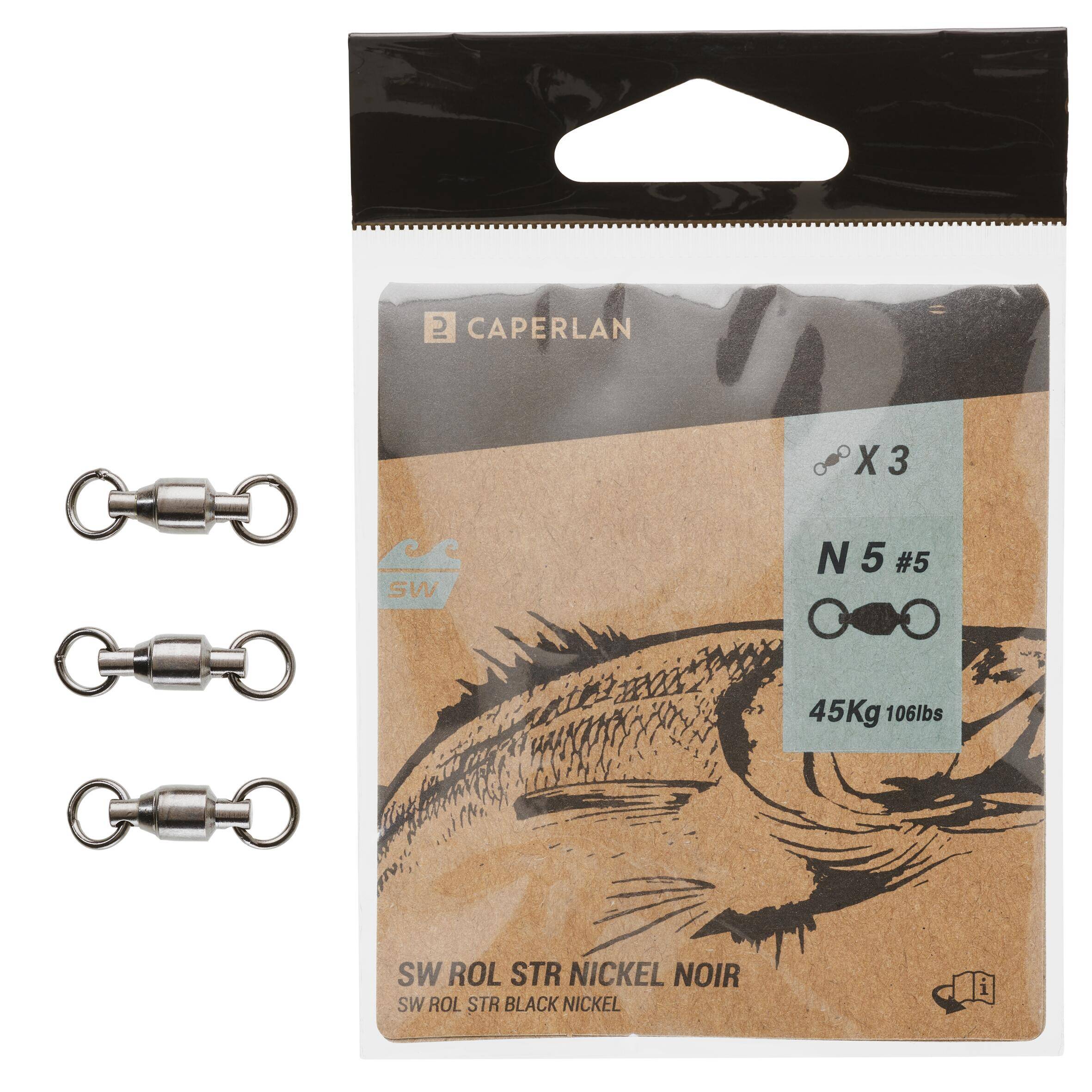 SWIVEL STRONG BLACK N SW X3 FISHING SWIVEL -  3