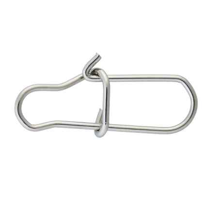 Fishing Stainless Steel Double Snap Clips x10