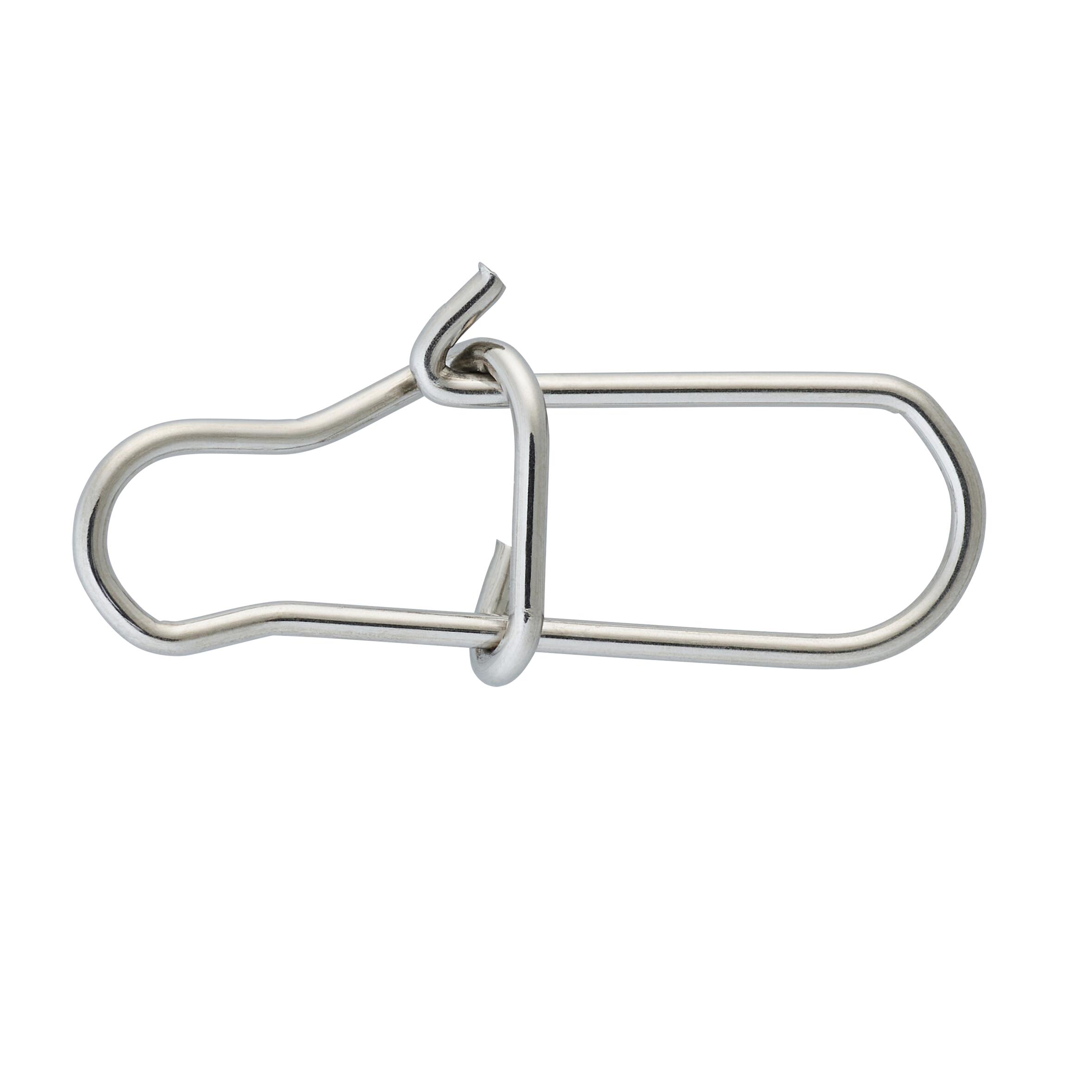 Fishing Stainless Steel Double Snap Clips x10 4/10