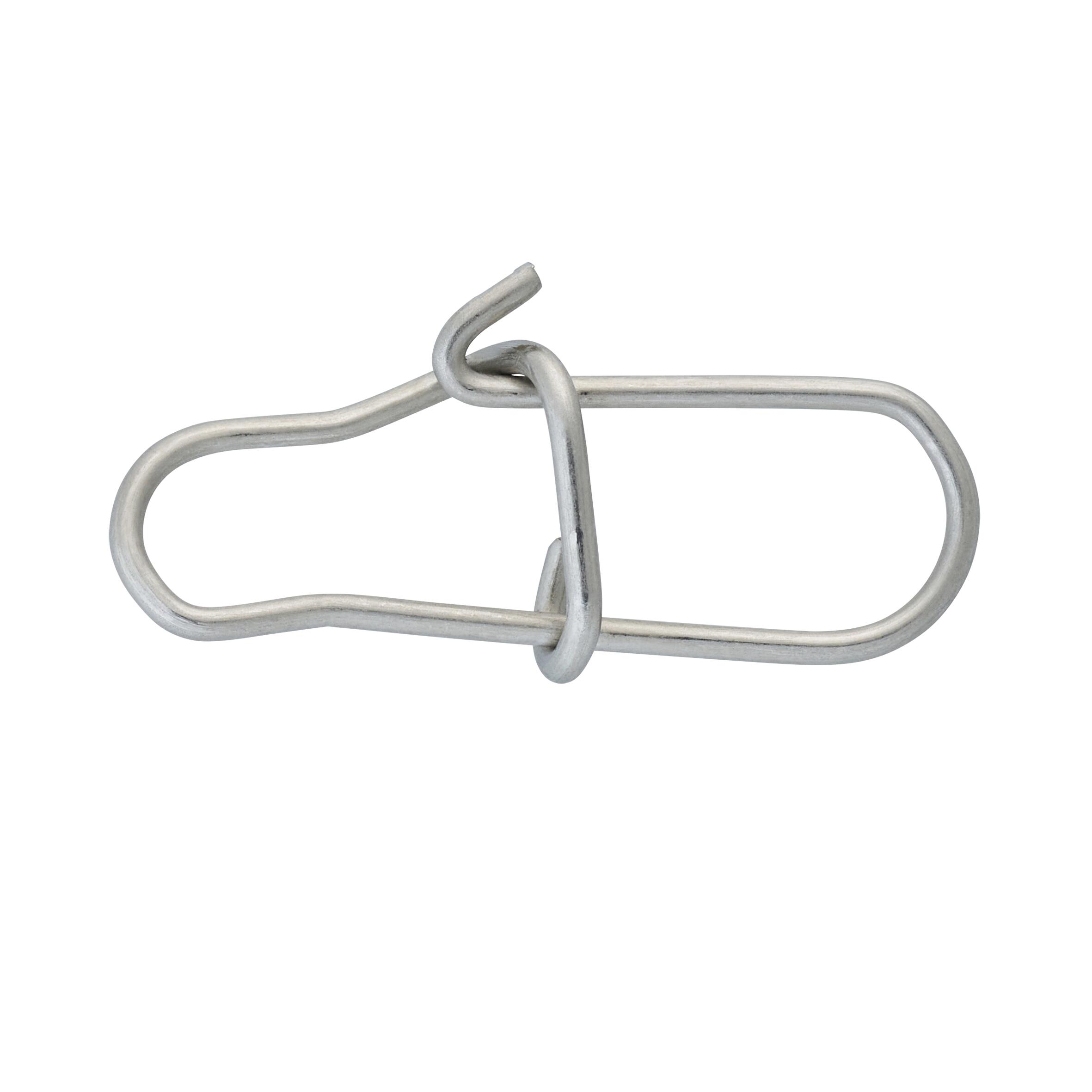 Fishing Stainless Steel Double Snap Clips x10