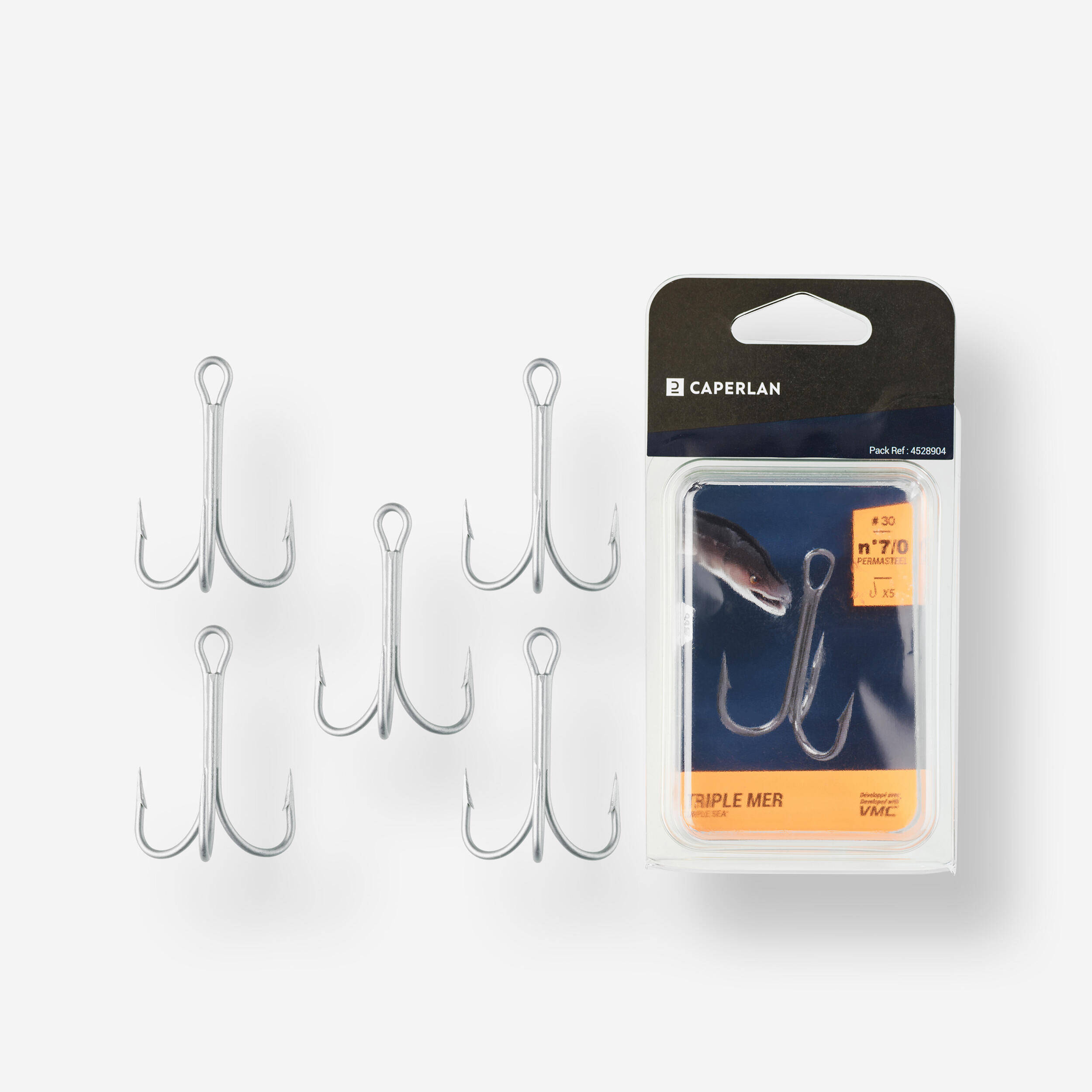 Fishing Hooks Triple Sea Hook (5 pack) -  1
