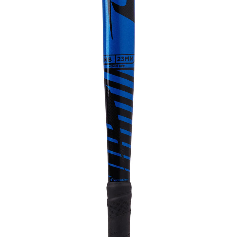 Hockeystick kind Fibertec C20 mid bow, 20% carbon blauw/zwart