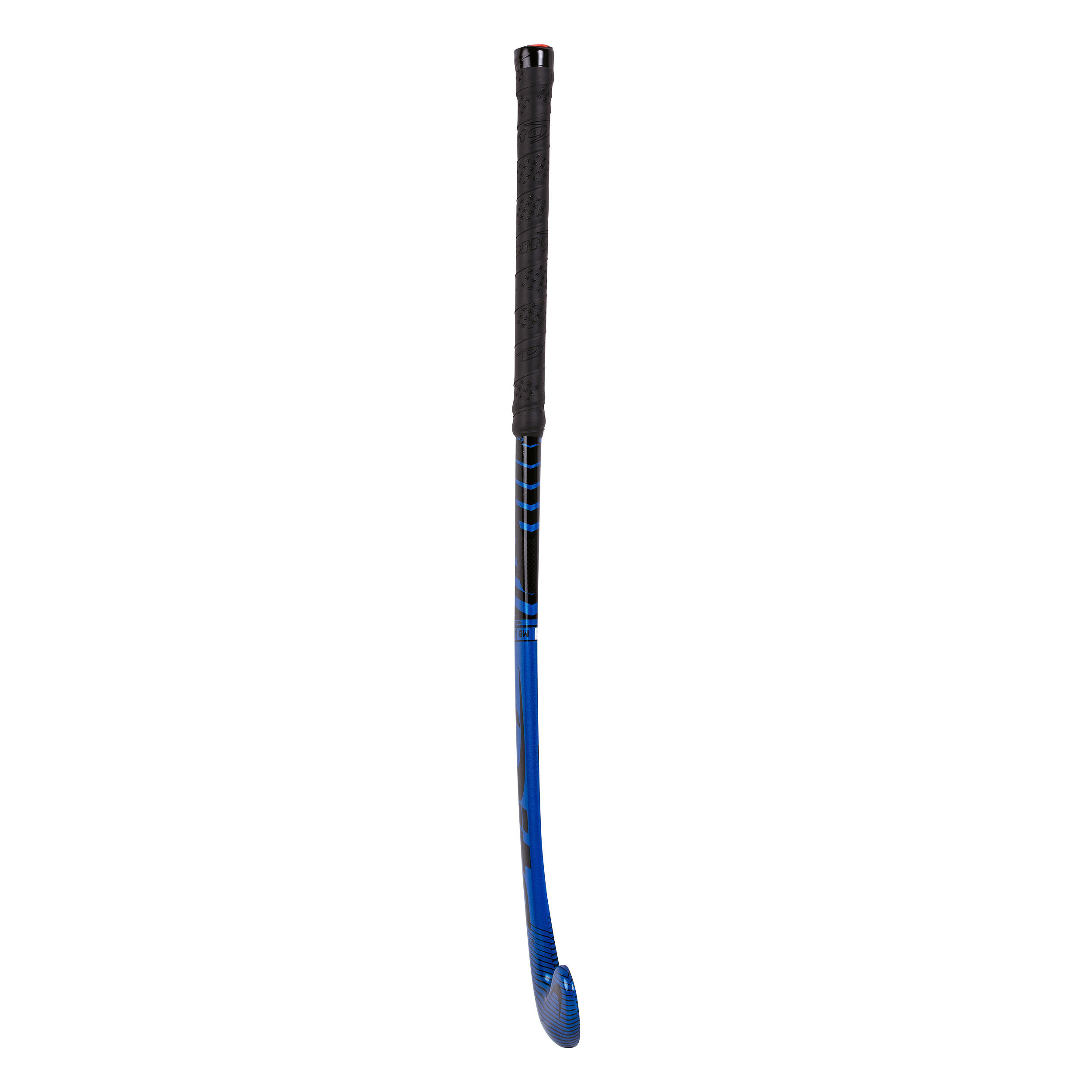 Teens' 20% Carbon Mid Bow Field Hockey Stick Fibertec C20 - Blue/Black 12/12
