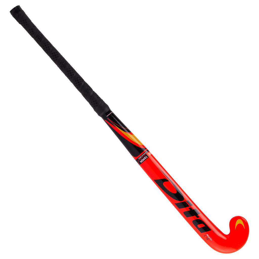 Kids' Wood Field Hockey Stick Megatec C15 - White