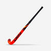 Stick de hockey sobre hierba niños madera Megatec C15 rojo