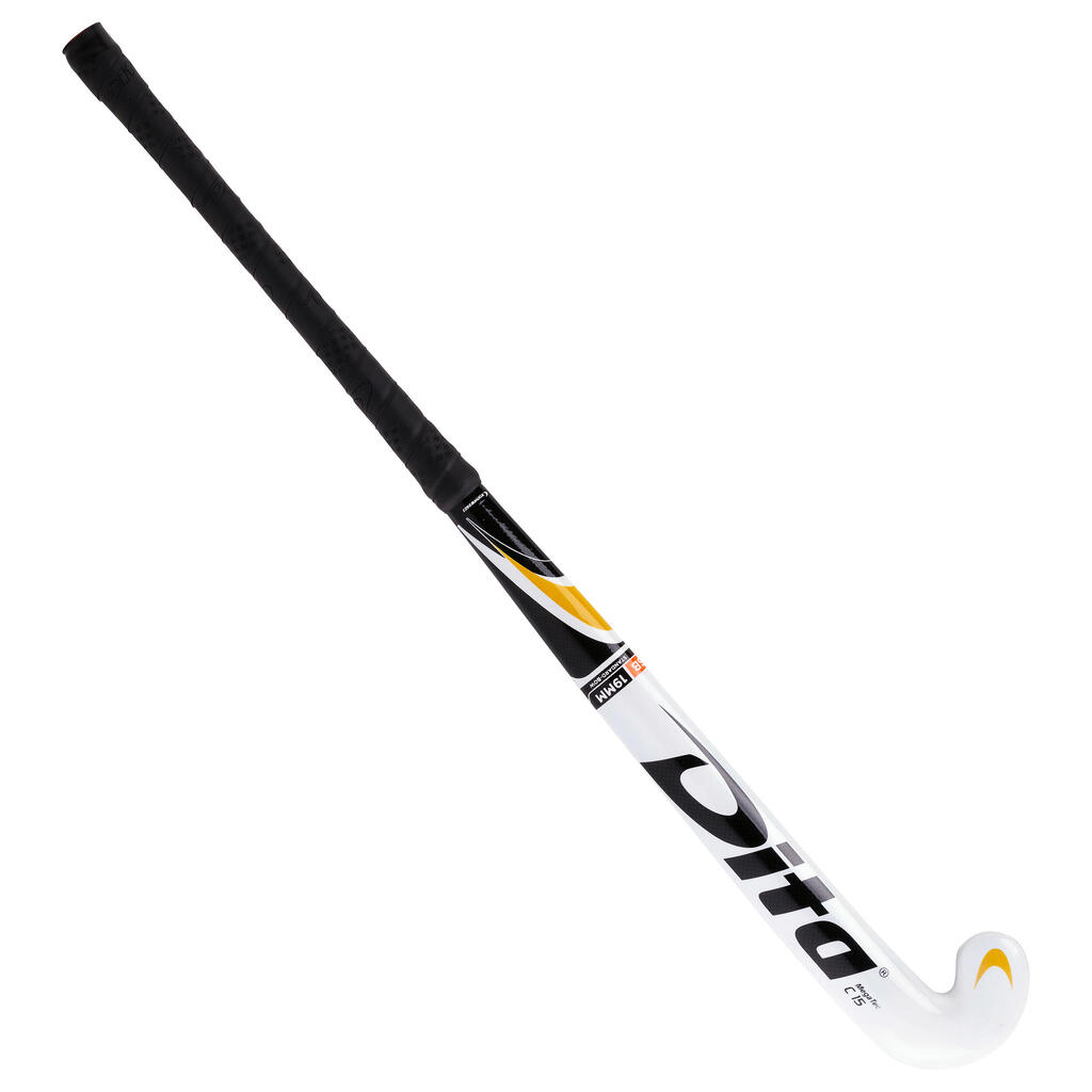 Feldhockeyschläger Kinder Megatec C15 Holz weiss