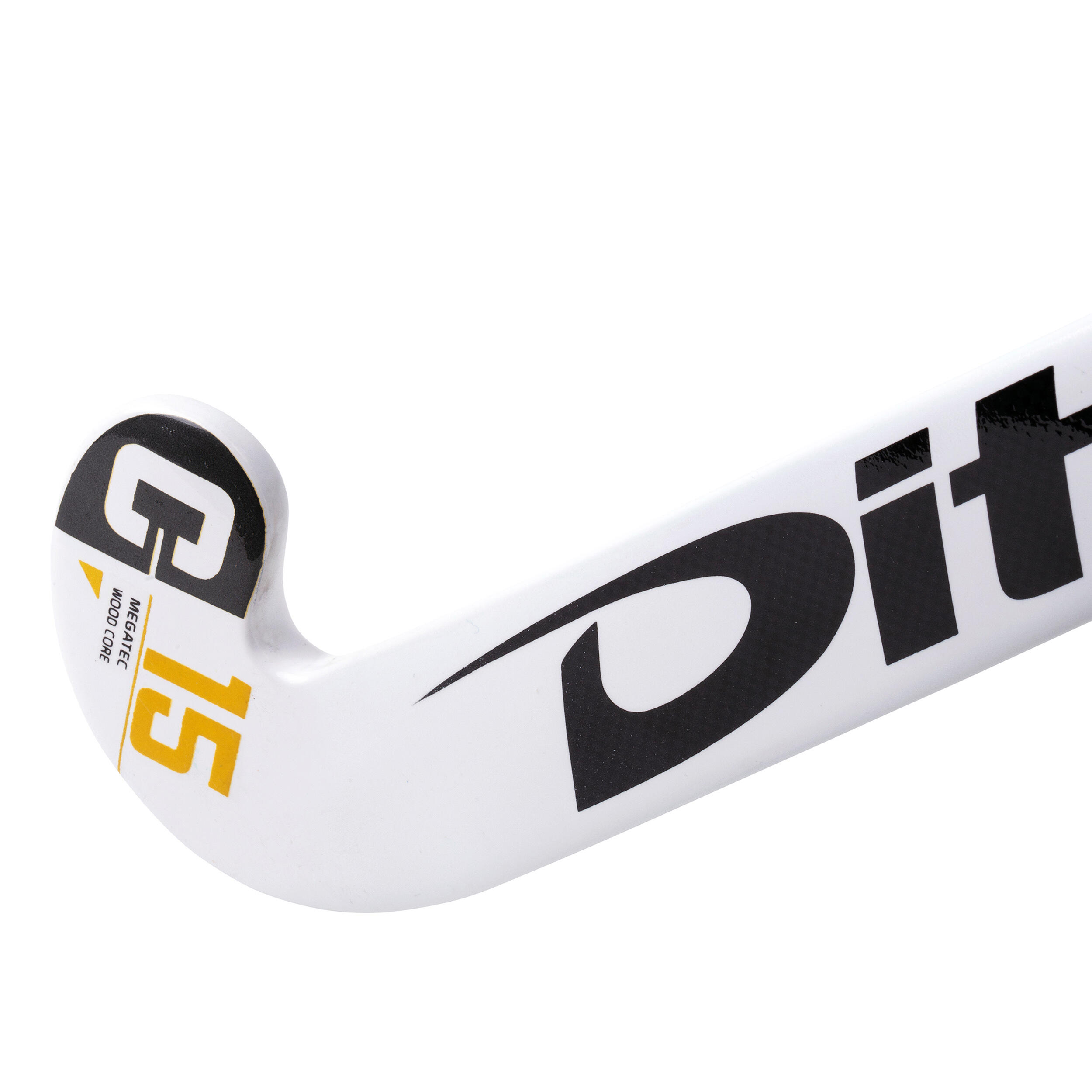Stick de hockey sur gazon enfant bois Megatec C15 Blanc 2/12
