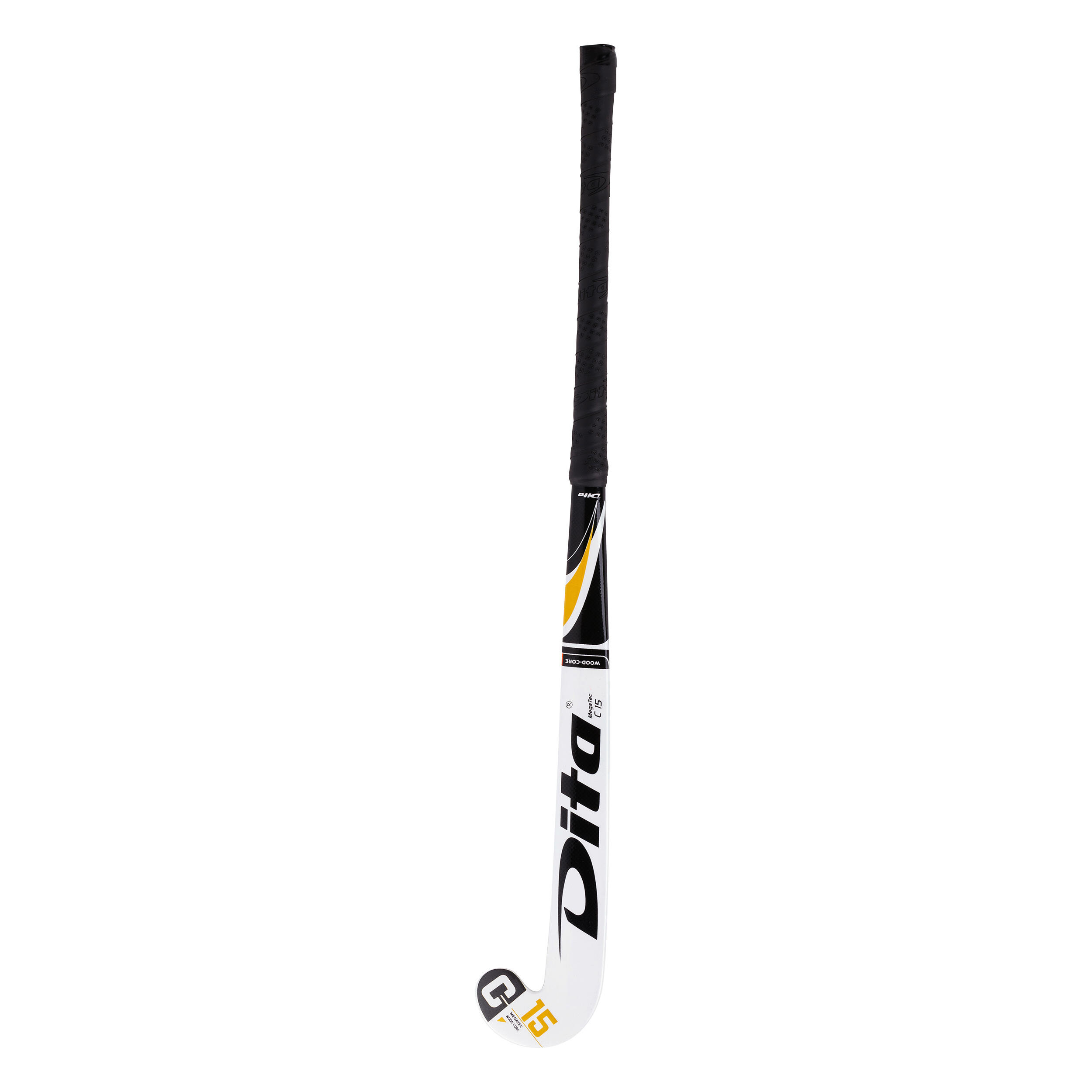 Stick de hockey sur gazon enfant bois Megatec C15 Blanc 5/12