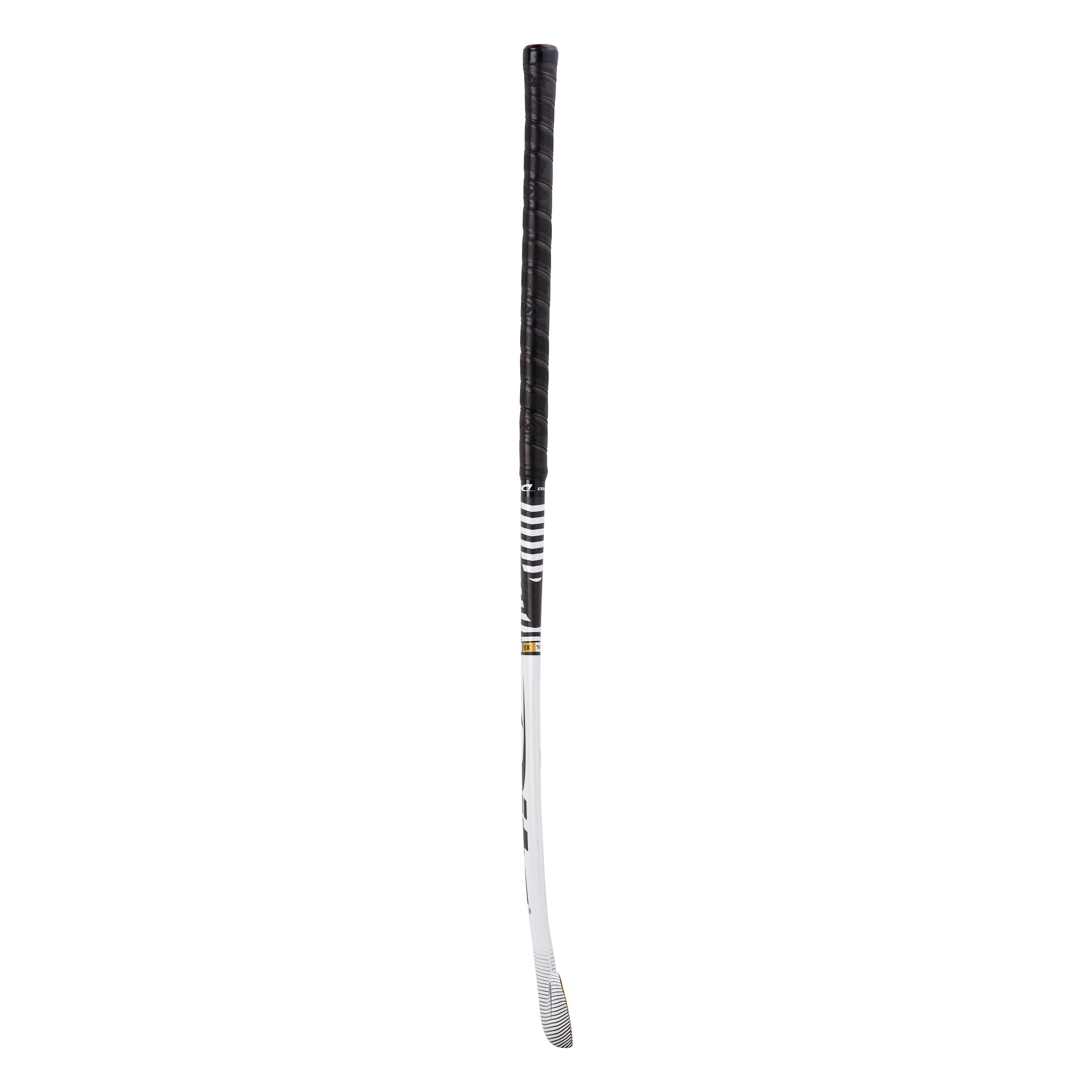 Adult Field Hockey Advanced 60% Carbon X-Low Bow Stick CompotecC60 - White/Black 12/12