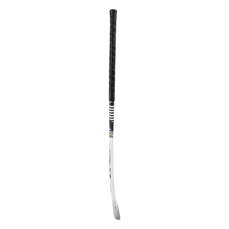 Hockeystick compotec C60 extra low bow, 60% carbon wit/zwart