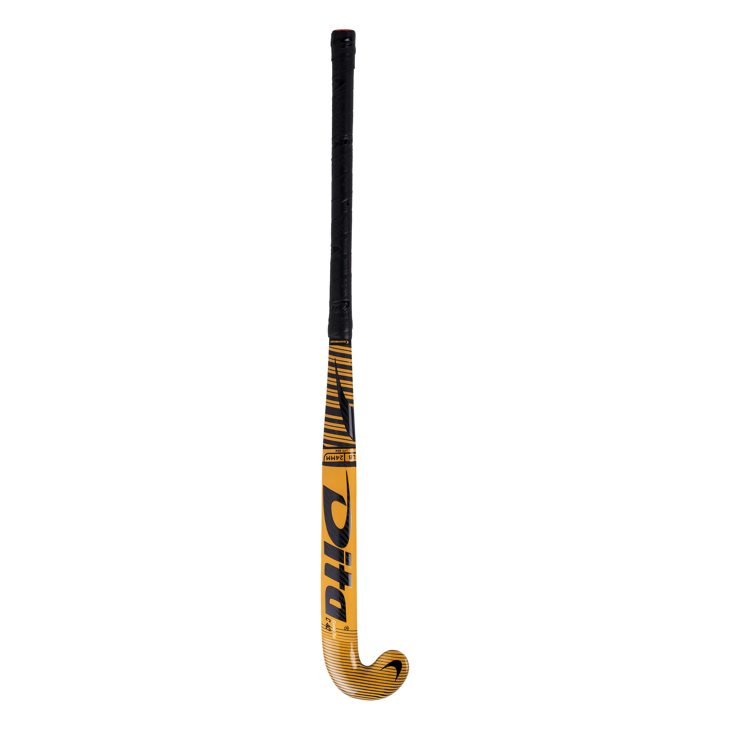 Kids' Advanced 40% Carbon Low Bow Field Hockey Stick Carbotec C40 - Golden Black 7/12
