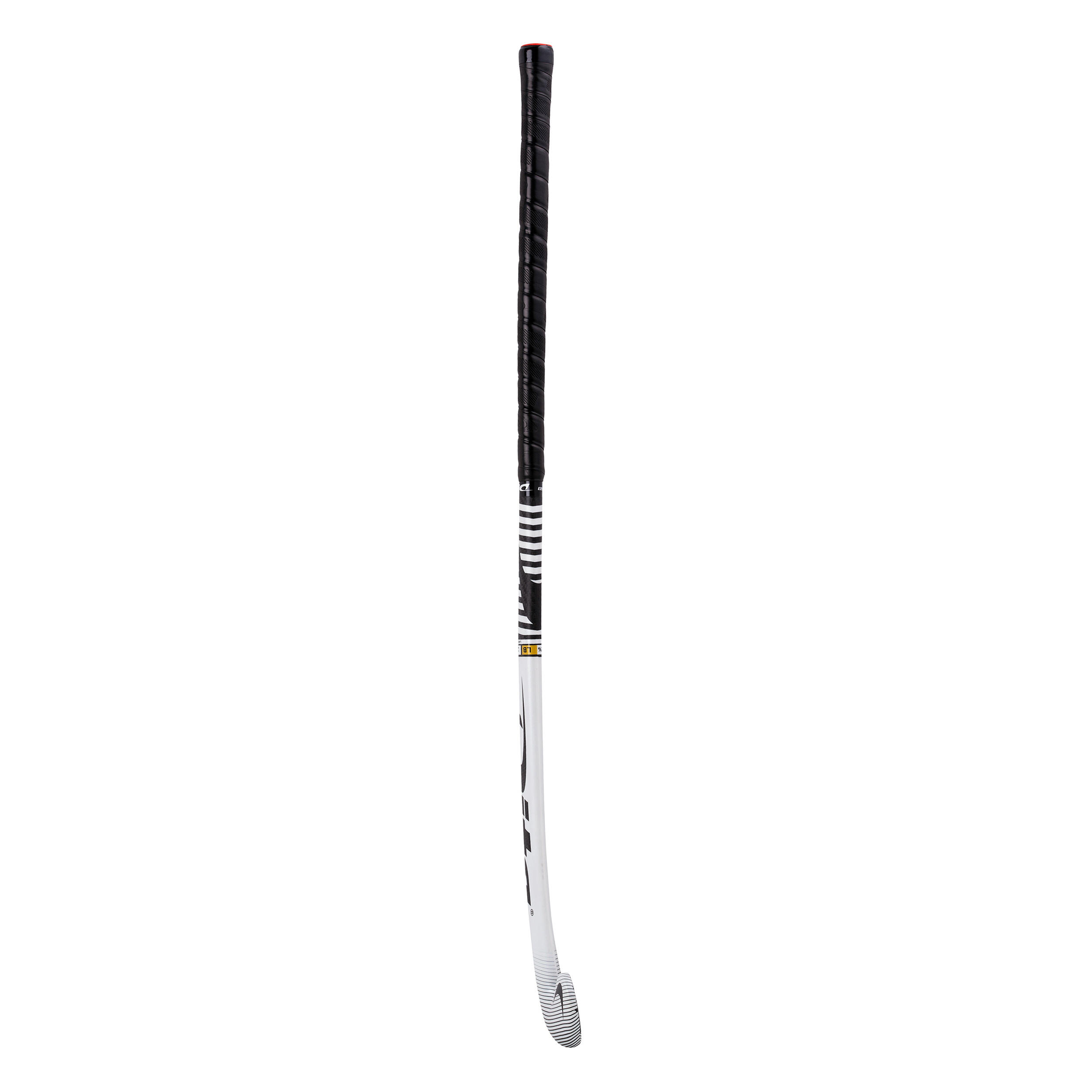Adult Intermediate 60% Carbon Low Bow Field Hockey Stick CompotecC60 - White/Black 12/12