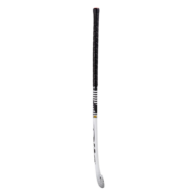 Hockeystick Compotec C60 low bow, 60% carbon wit/zwart