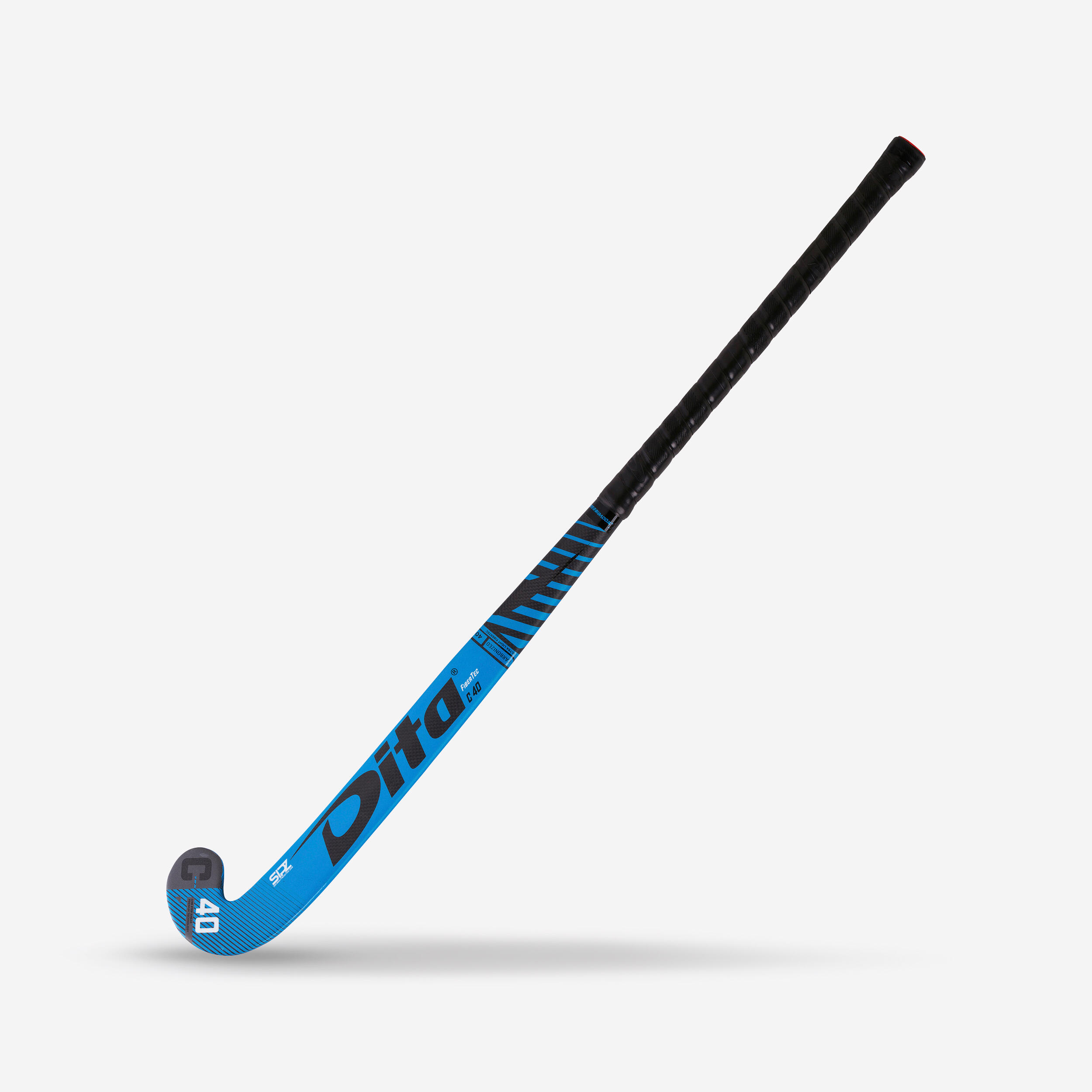 Intermediate 40% Carbon Mid Bow Field Hockey Stick FiberTecC40 - Blue 4/12