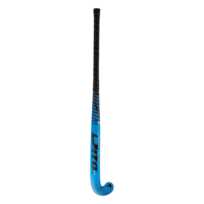 Hockeystick gevorderde volwassenen mid bow 40% carbon FiberTec C40 blauw