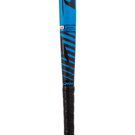 Adult Intermediate 40% Carbon Low Bow Field Hockey Stick FiberTecC40 - Blue/Black