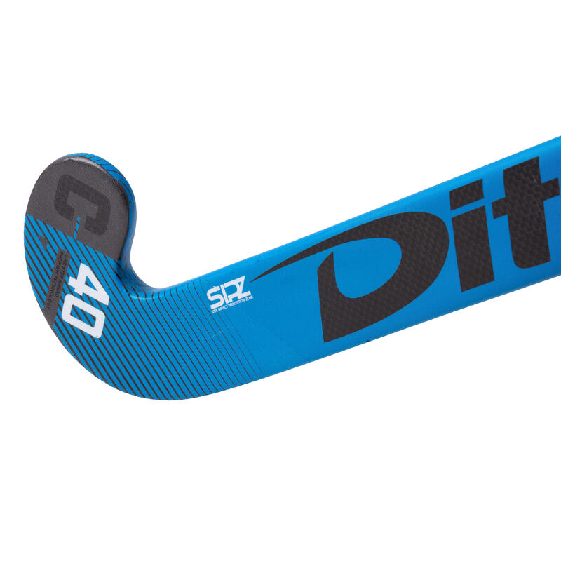 Bastone hockey su prato adulto FiberTecC40 lowbow blu-nero