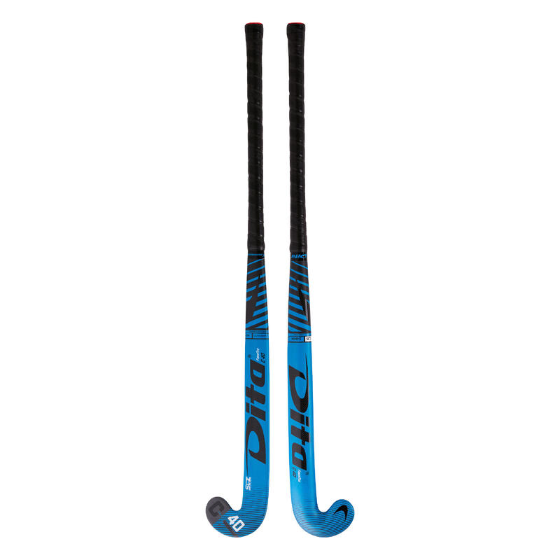 Crosă de hockey/iarbă adulți nivel mediu low bow 40% carbon/FiberTecC40 albastru negru