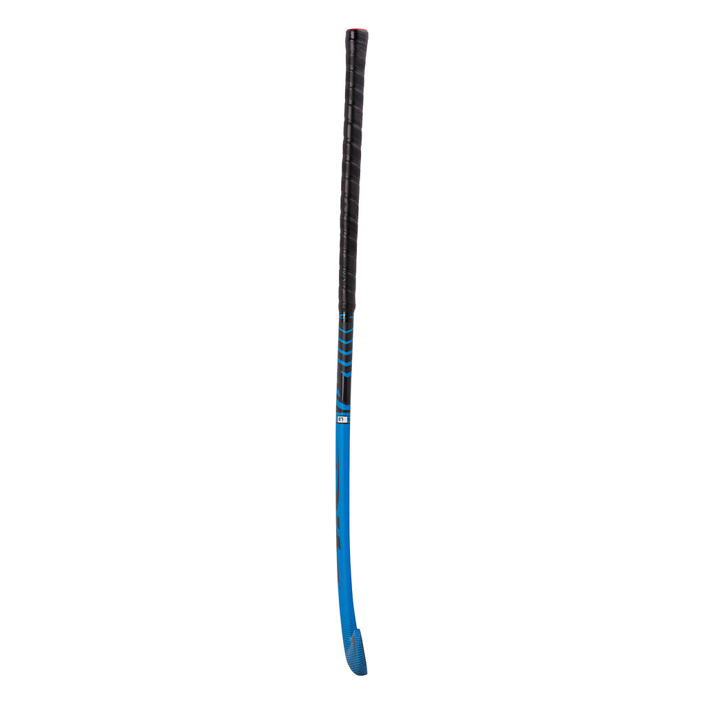 Hokejka pre pokročilých dospelých hráčov 45% karbón Low Bow FiberTec C40 modro-čierna