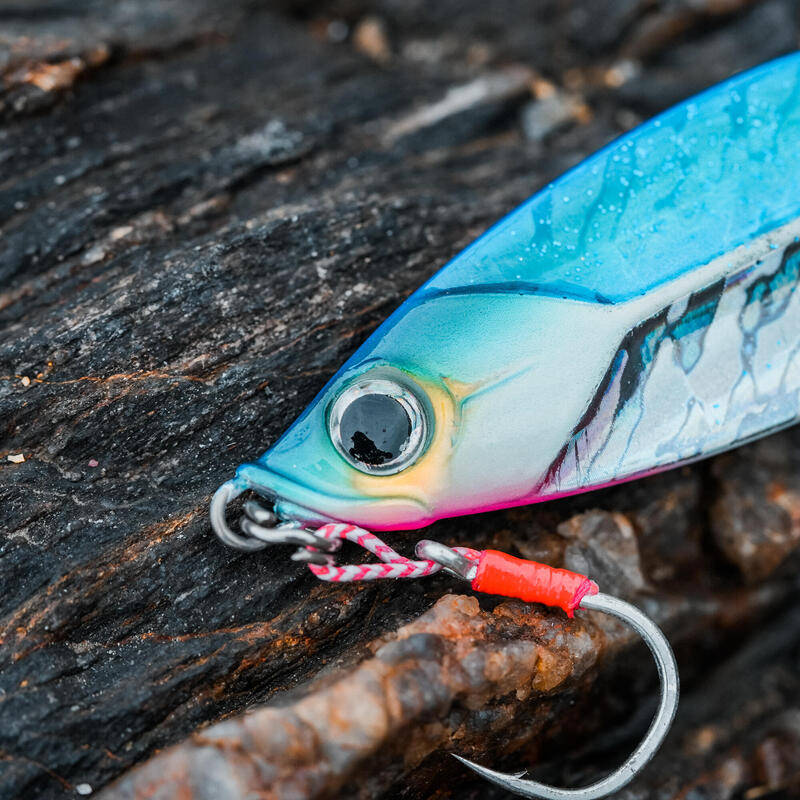 Amostra para Pesca com Jig Biastos Slow 90g Azul Fosforescente