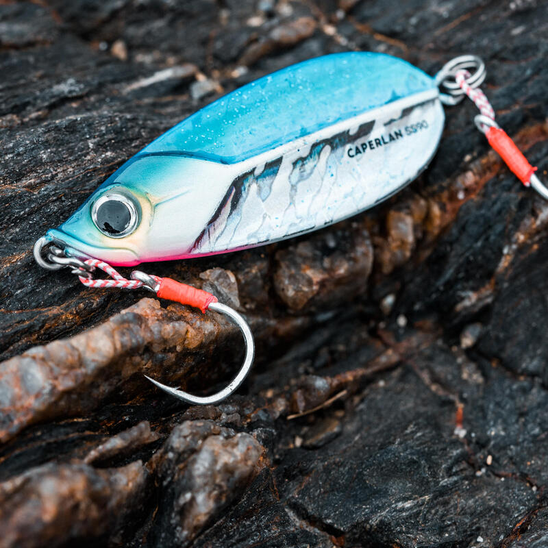 Amostra para Pesca com Jig Biastos Slow 90g Azul Fosforescente