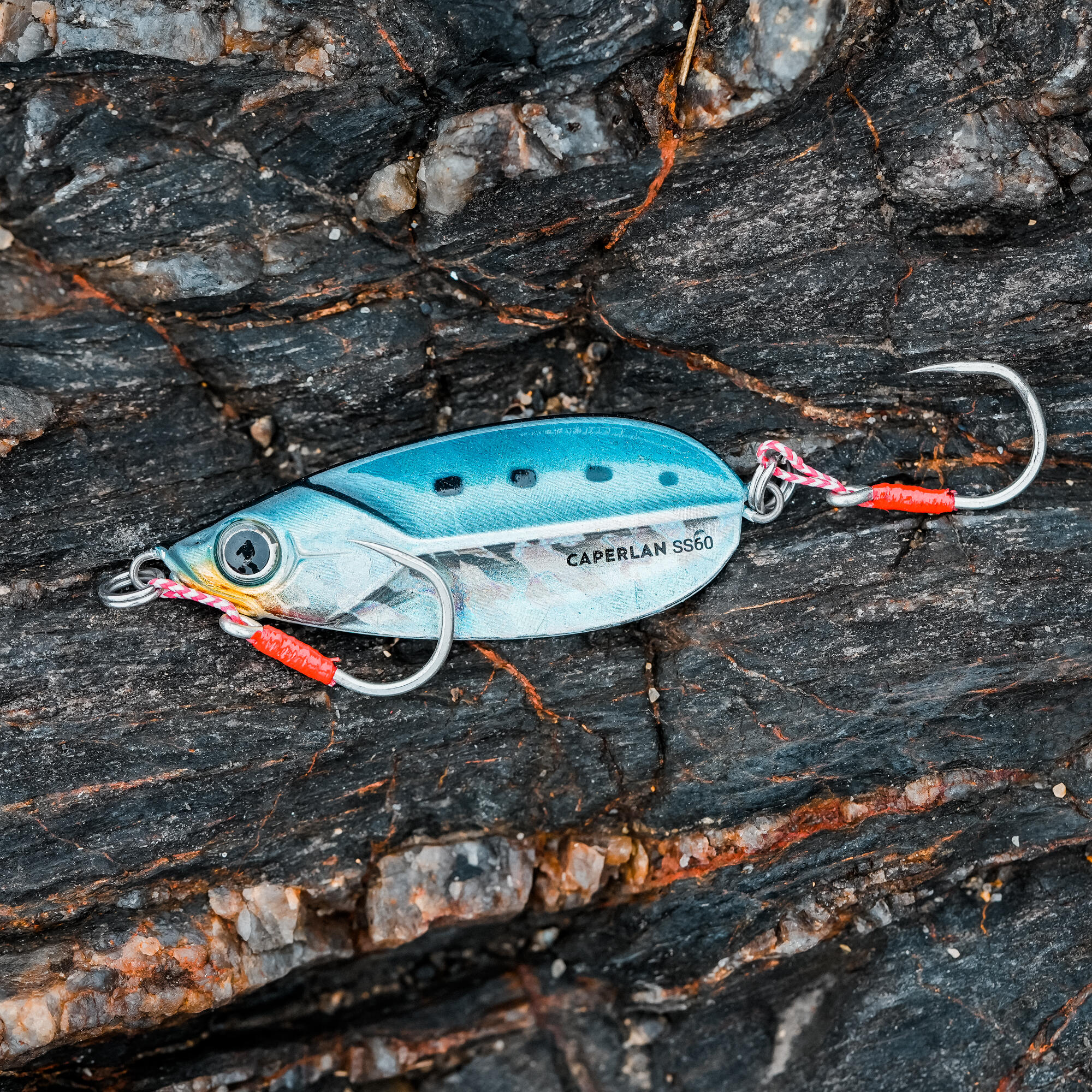 CAPERLAN Casting Jig Biastos Slow na morský rybolov 60 g modrý bez · záber 9